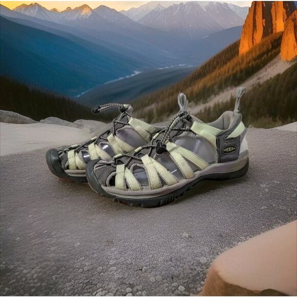 Keen Waterproof Sport Sandals Women Whisper in Nile Neutral Grey Size 8 EU 38.5 - Picture 1 of 10